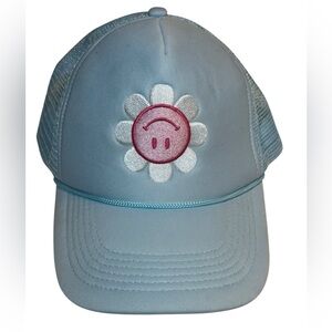 Packed Party Trucker Hat‎ – Blue Sad Daisy Face Cap